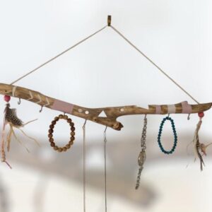 Porte bijoux en bois naturel - Modéle Unique