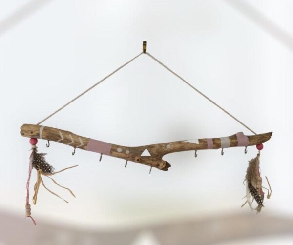 Porte bijoux en bois naturel - Modéle Unique - Image 2