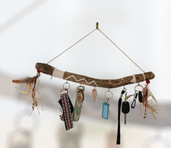 Porte bijoux en bois naturel - Modéle Unique - Image 5